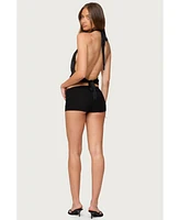 Edikted Women's Hook Belt Micro Shorts