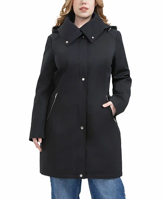 Bgsd Women's Plus Camila Water Resistant Hooded Anorak Coat