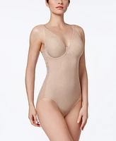 Women's Ultra-Light Firm Tummy-Control Sheer Lace Body Briefer DF6552