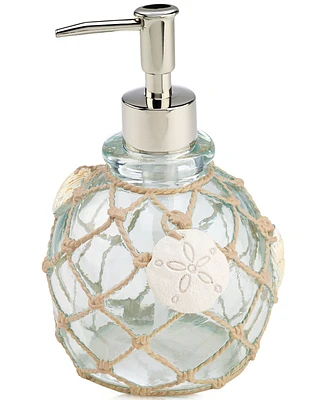 Avanti Seaglass Seashell and Netting Resin Soap/Lotion Dispenser