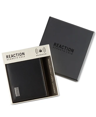 Kenneth Cole Reaction Men's Leather Nappa Rfid Extra-Capacity Slimfold Wallet