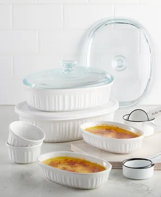 Corningware French White 10 Piece Bakeware Set, Exclusively at Macy's