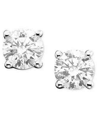 Diamond Stud Earrings 1 4 2 Ct. T.W. In 14k White Yellow Or Rose Gold