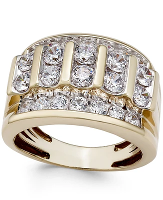 Men's Diamond Elevated Cluster Ring (3 ct. t.w.) 10k Gold