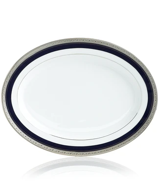 Noritake Crestwood Cobalt Platinum Oval Platter, 14''