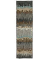 Closeout! Karastan Euphoria Cashel Abyss Blue 2'4" x 7'10" Runner Rug