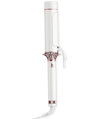 T3 BodyWaver 1.75" Professional Ceramic Styling Iron for Waves and Volume (White & Rose Gold)