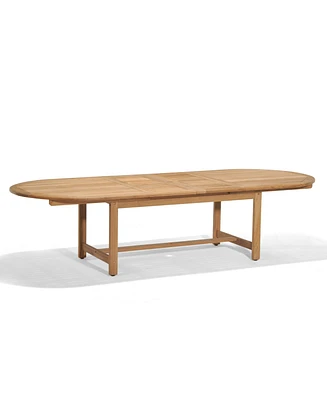 Bristol Teak 118" x 47" Outdoor Extension Dining Table, Created for Macy's