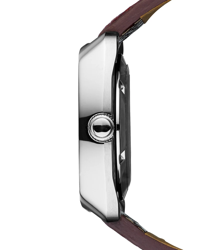 Seiko Men's Automatic Recraft Brown Leather Strap Watch 40mm