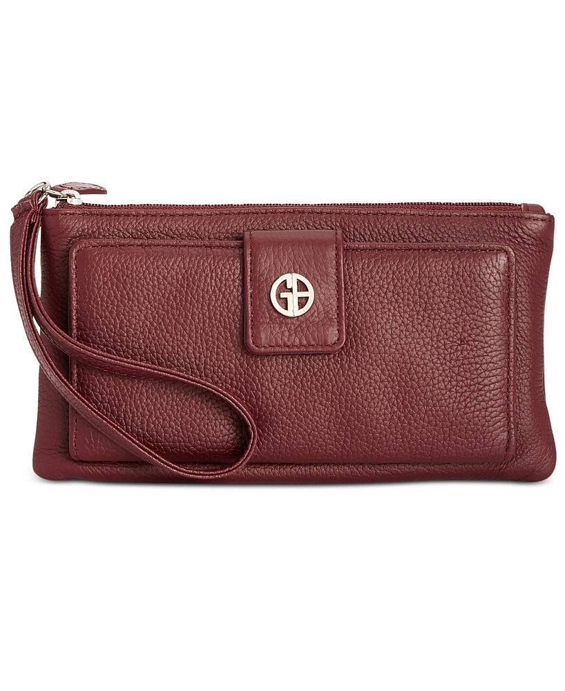 Giani Bernini Softy Grab & Go Leather Wristlet, Exclusively at Macy's