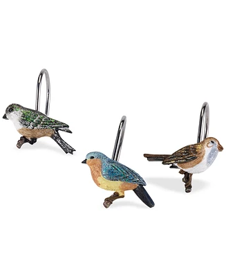 Avanti Love Nest Bird Motif Resin 12-Pc. Shower Curtain Hooks