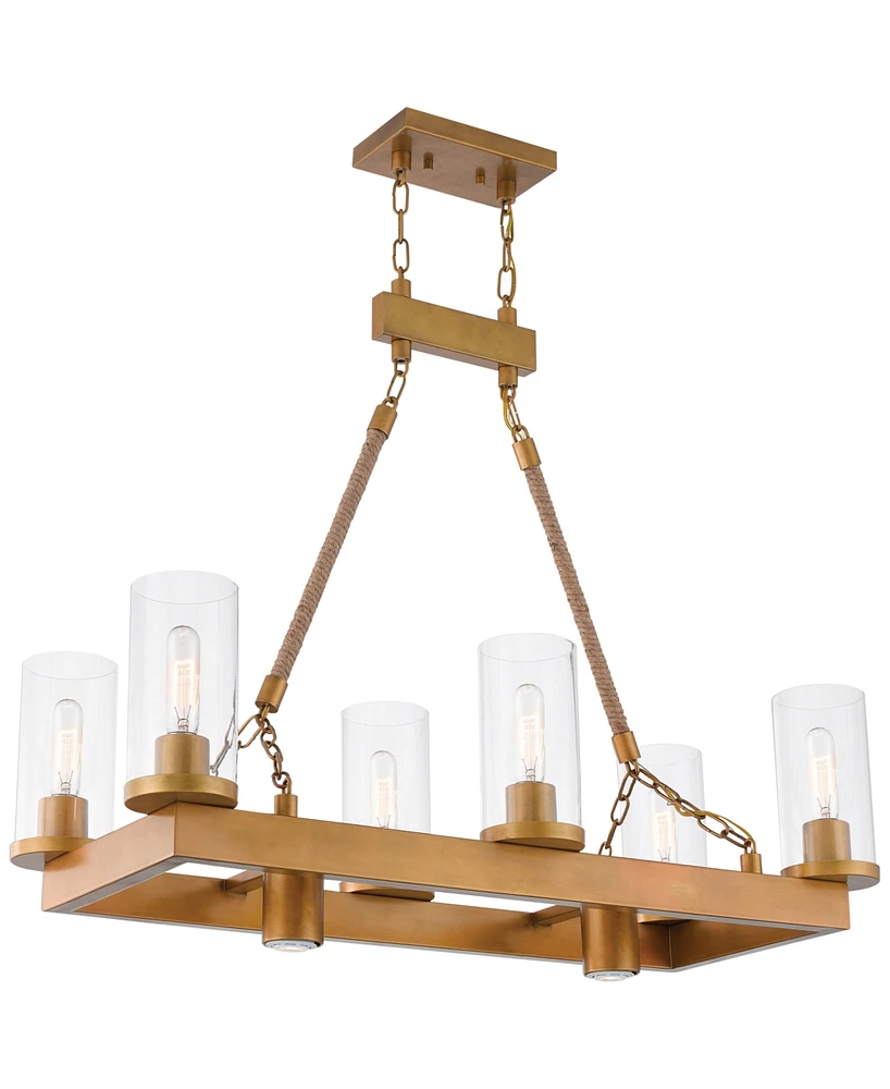 Livex Metuchen 8-Light Linear Chandelier