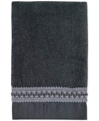 Avanti Braided Cuff Medallion Hand Towel, 16" x 30"