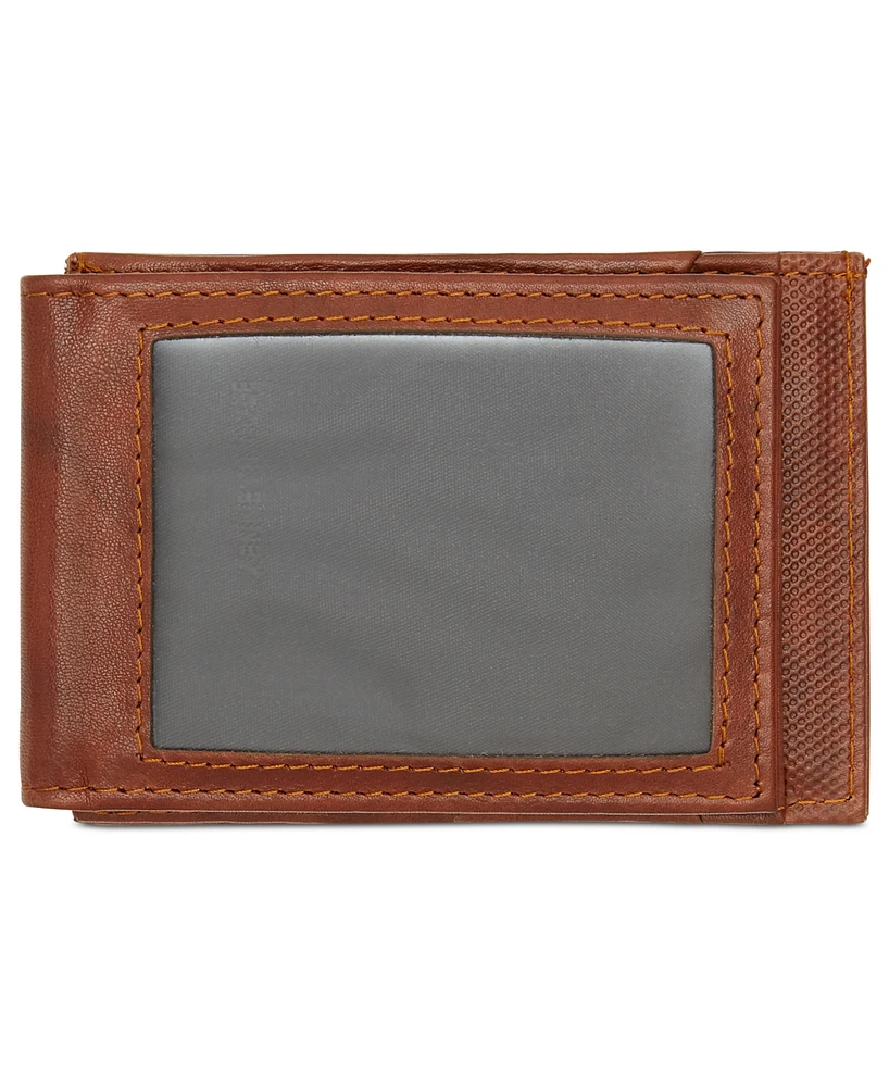 Kenneth Cole Reaction Men's Crunch Magnetic Front-Pocket Leather Wallet