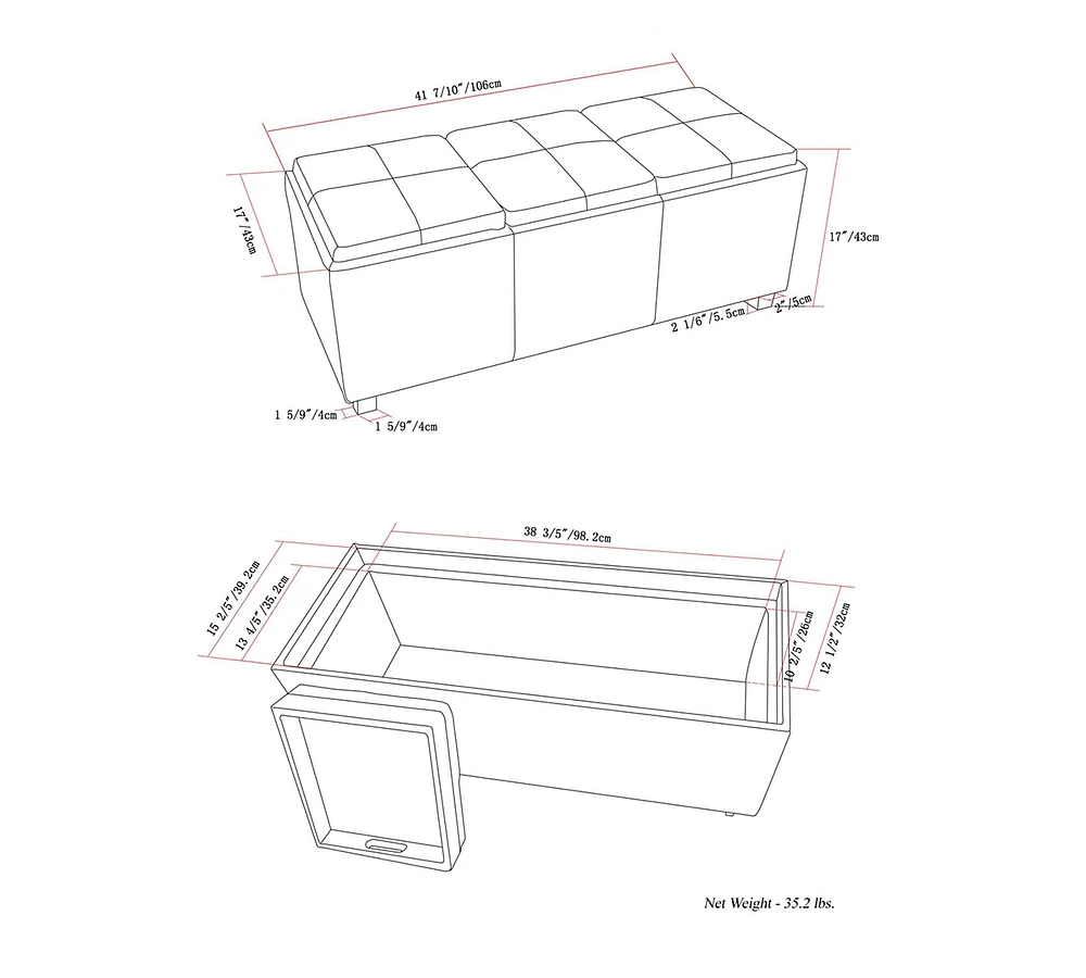 Avalon Storage Ottoman