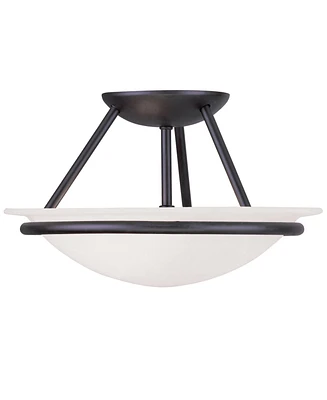 Livex Newburgh 2-Light Semi Flush Mount