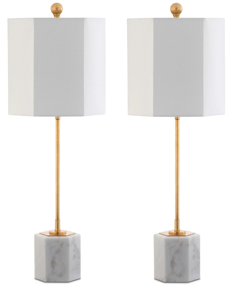 Safavieh Set of 2 Magdalene Marble Table Lamps