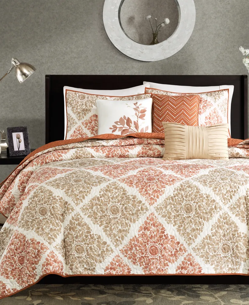 Madison Park Claire 6-Pc. Quilt Set, Full/Queen