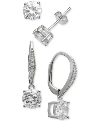 Giani Bernini 2-Pc. Cubic Zirconia Earring Set in Sterling Silver, Created for Macy's