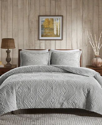 Woolrich Teton 3-Pc. Reversible Faux-Fur Quilt Set, King/California King
