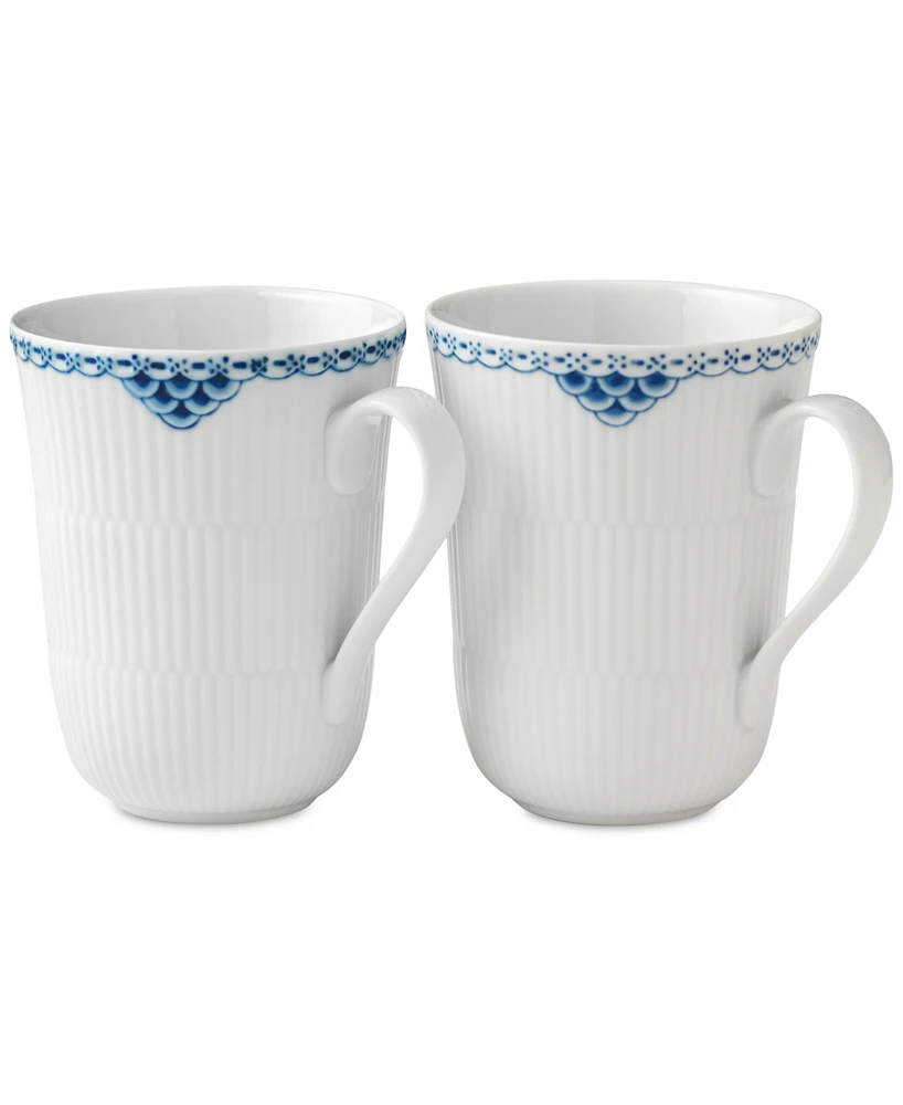Royal Copenhagen Princess Mugs, Set of 2