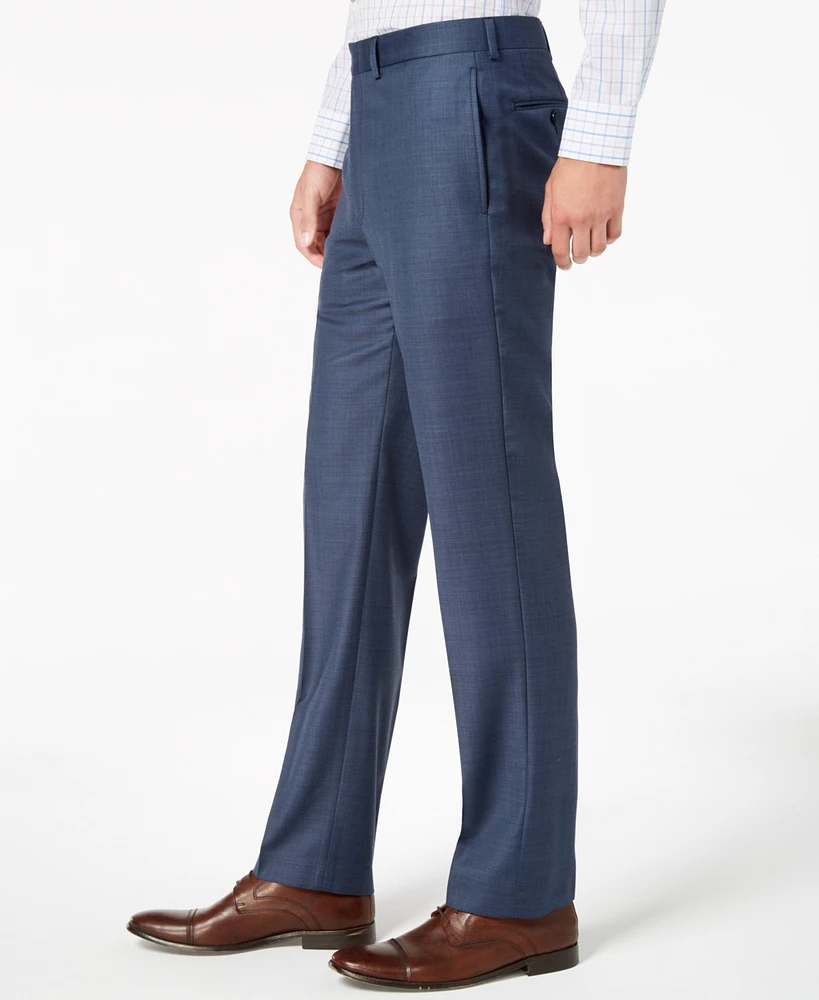 Calvin Klein Men's Solid Classic-Fit Suit Pants