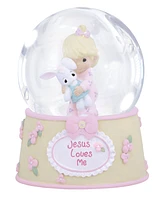 Jesus Loves Me Musical Snow Globe, Girl