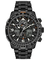 Citizen Eco-Drive Men's Analog-Digital Promaster Skyhawk A-t Black Stainless Steel Bracelet Watch 46mm