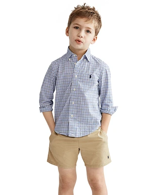 Polo Ralph Lauren Toddler and Little Boys Plaid Cotton Shirt