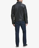 Cole Haan Men's Smooth Leather Jacket, Created for Macy's