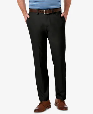 Haggar Men's Cool 18 Pro Stretch Straight Fit Flat Front Dress Pants