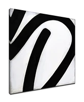 Ready2HangArt, 'Lines Ii' Shape Canvas Wall Art, 40x40"