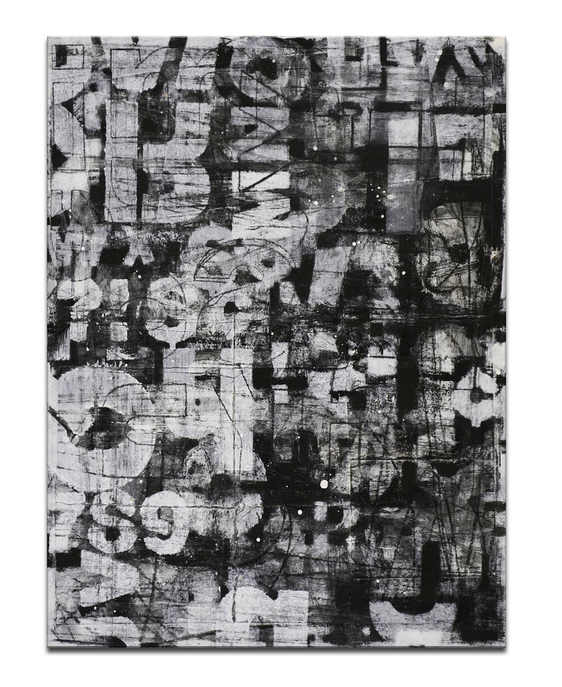 Ready2HangArt, 'Street Smart I' Abstract Canvas Wall Art, 40x30"