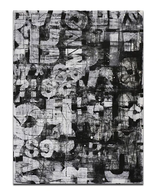 Ready2HangArt, 'Street Smart I' Abstract Canvas Wall Art, 40x30"