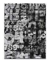 Ready2HangArt, 'Street Smart I' Abstract Canvas Wall Art, 40x30"