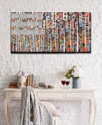 Ready2hangart Birch Forest Abstract Canvas Wall Art Set Collection