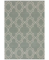 Closeout! Surya Alfresco Alf-9589 Sage 2'3" x 4'6" Area Rug, Indoor/Outdoor