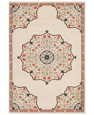 Closeout! Livabliss Alfresco Alf-9679 Burnt Orange 8'9" x 12'9" Area Rug, Indoor/Outdoor