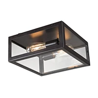 Parameters 2-Light Flush Mount in Oiled Bronze