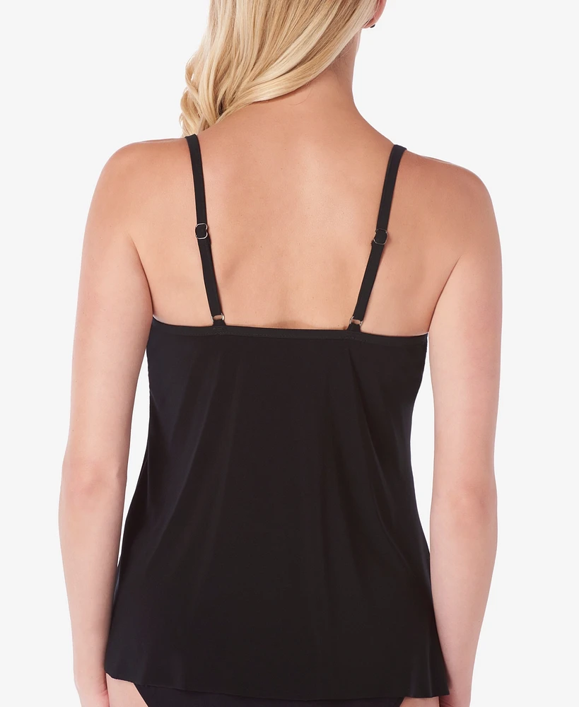 Magicsuit Solids Chloe Tiered Tankini Top