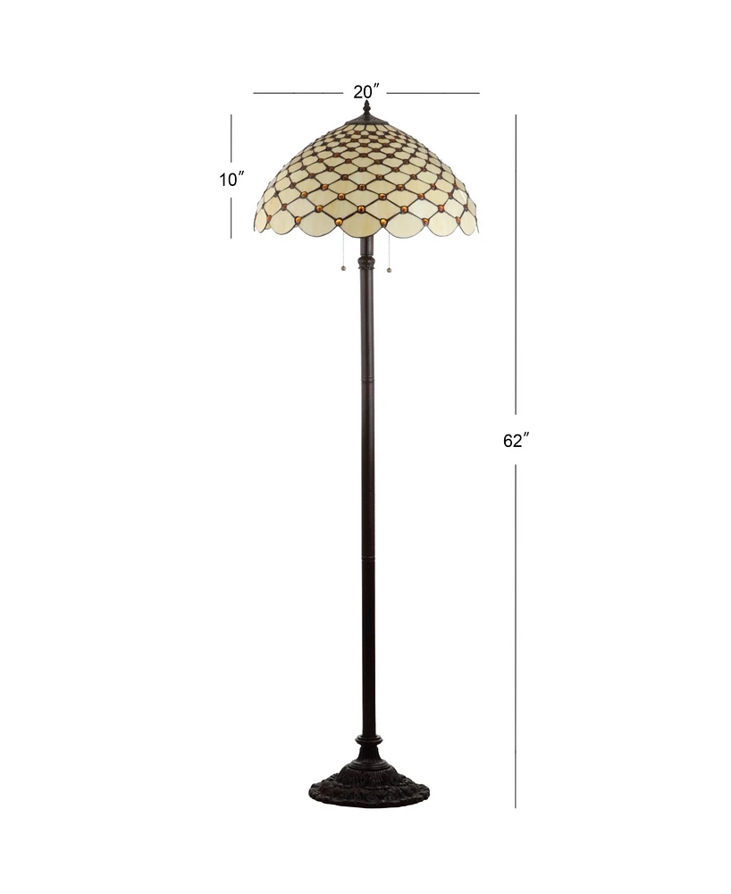 Jonathan Y Lee Tiffany- Led Floor Lamp
