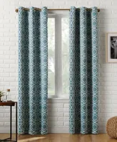 Sun Zero Barnett Trellis Blackout Grommet Curtain Panel Collection