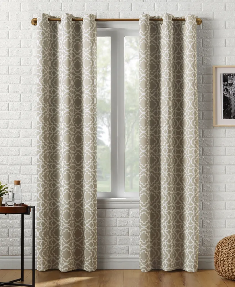 Barnett Trellis Blackout Grommet Curtain Panel