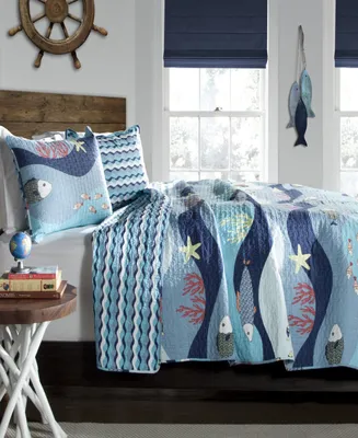 Lush Decor Sea Life 2-Pc Set Quilt Set, Twin