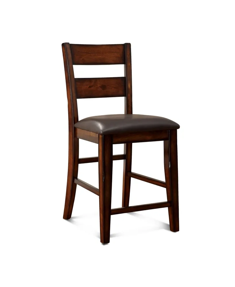 Arlen Dark Cherry Counter Stool (Set of 2)