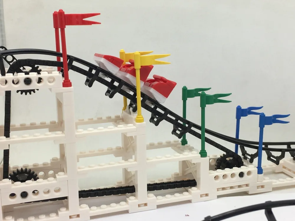 Cdx Blocks Brick Construction Little Dipper Roller Coaster Building Set