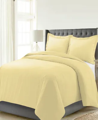 Celeste Home Luxury Weight Solid Cotton Flannel Duvet Cover Set, Twin/Twin Xl