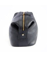 Royce New York Pebbled Leather Toiletry Bag