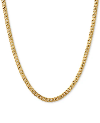 Lightweight Curb Link 22" Chain Necklace in 14k Gold