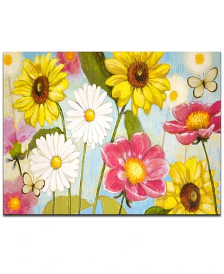 Ready2HangArt 'Wonderful Day' Floral Canvas Wall Art - 20" x 30"